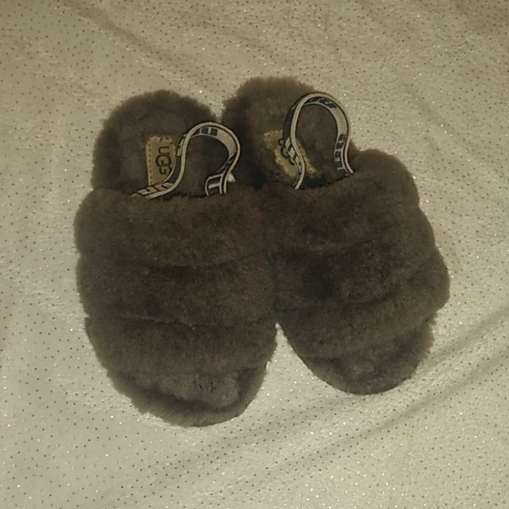 Grey UGG Slides